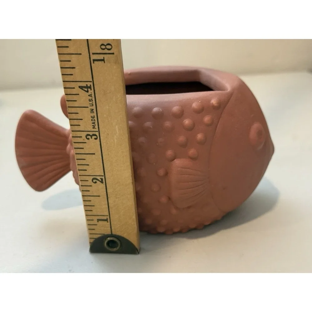 New Bath & Body Works Terra Cotta Puffer Fish Foam Soap Holder